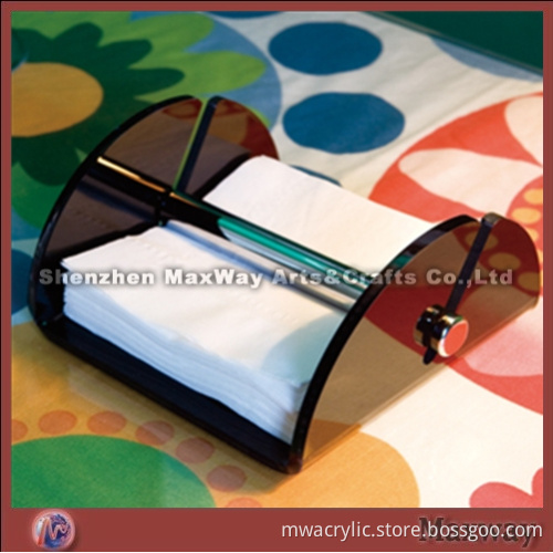 Brown Modern Design Acrylic/Perspex Napkin Holder